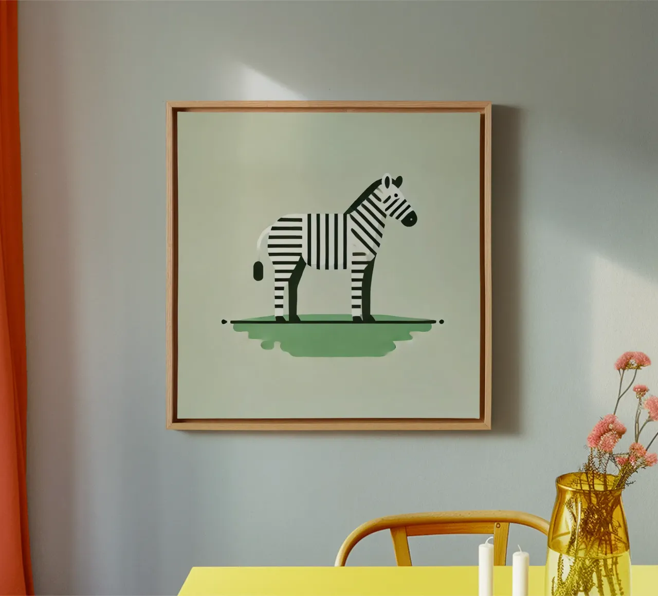 Zebra canvas met Baklijst van Alegria Fantasia