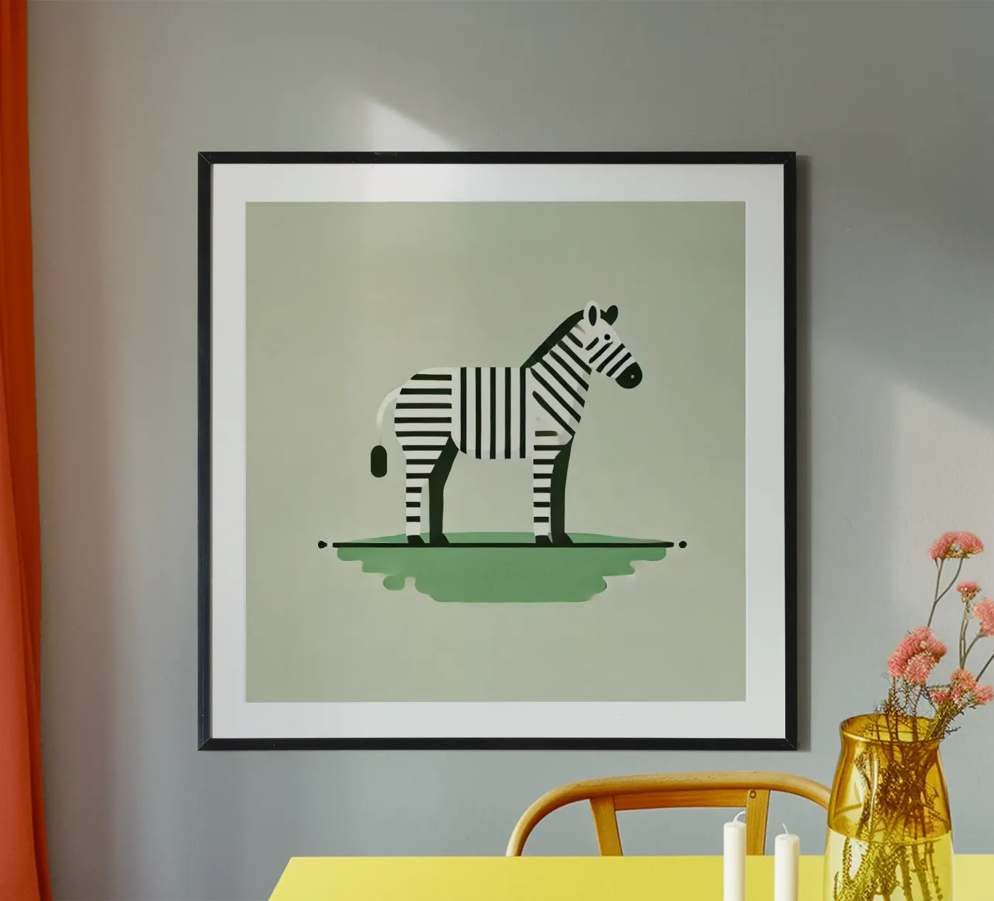 Zebra Poster von Alegria Fantasia