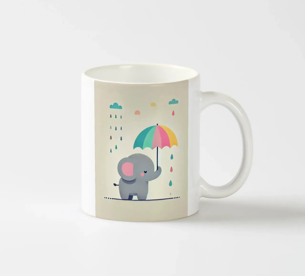 Olifant met paraplu keramische mok van Alegria Fantasia