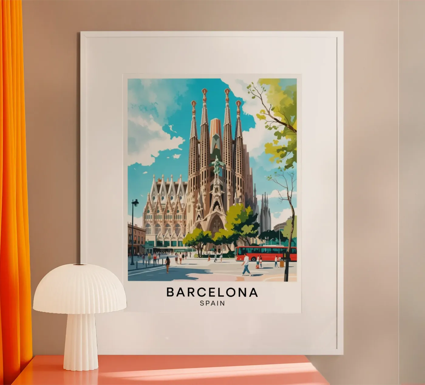 Barcelona poster by Estern Studio