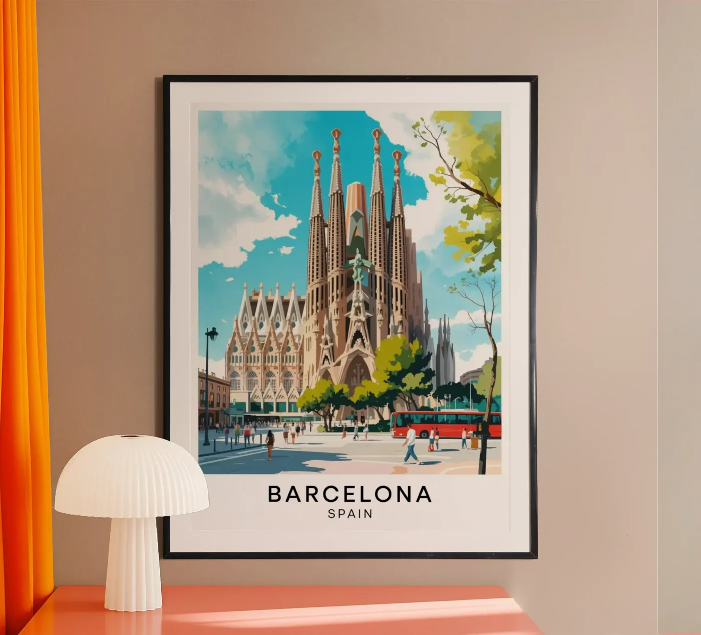 Barcelona poster by Estern Studio