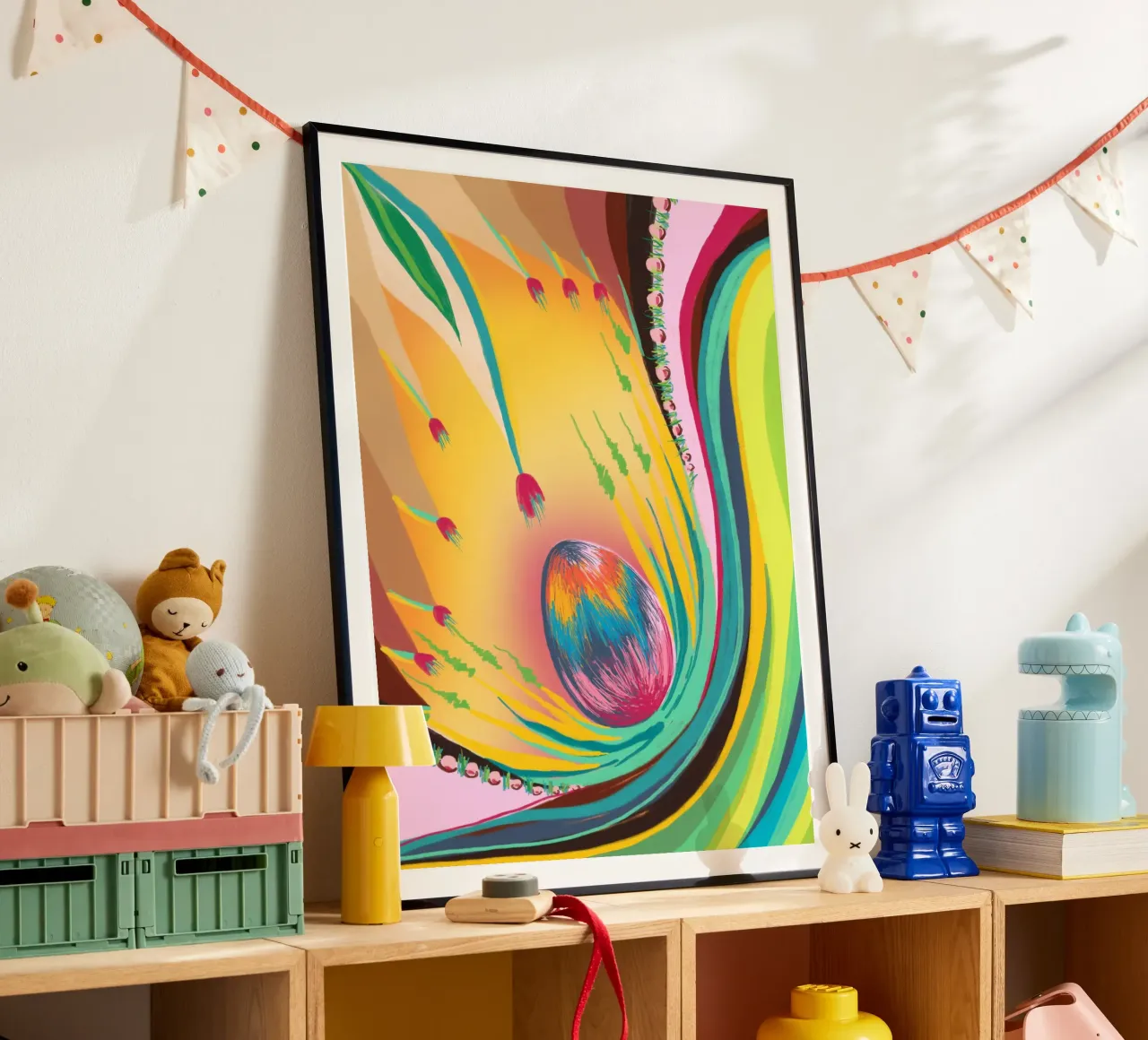 ZauberEi poster con telaio in plastica da bezirossi