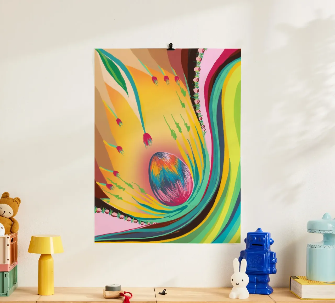 ZauberEi poster con telaio in plastica da bezirossi