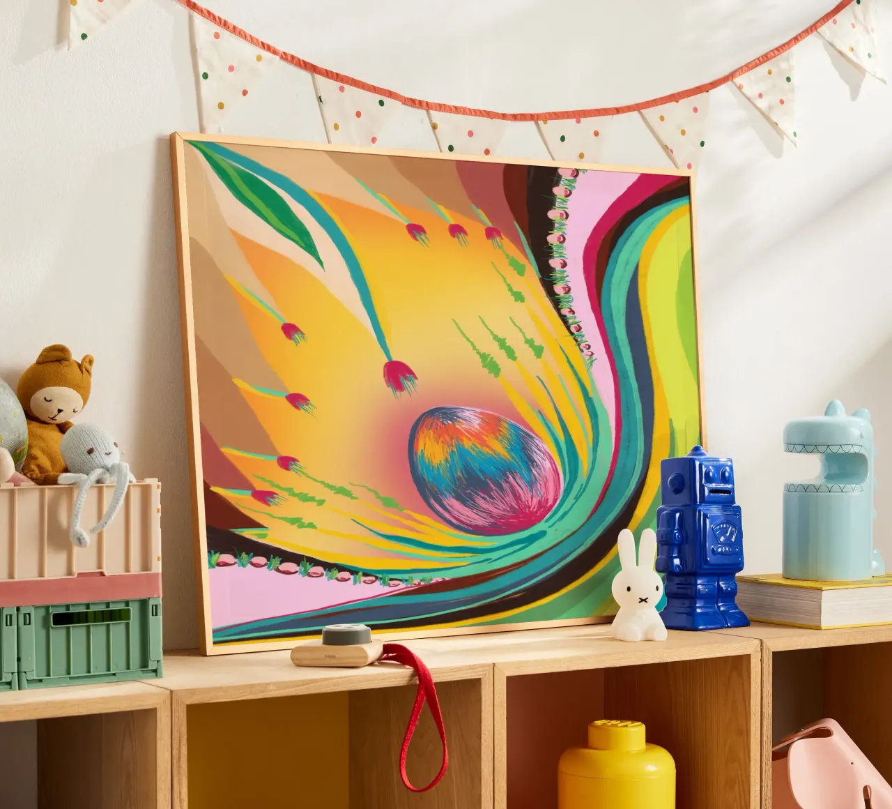 ZauberEi poster con telaio in plastica da bezirossi