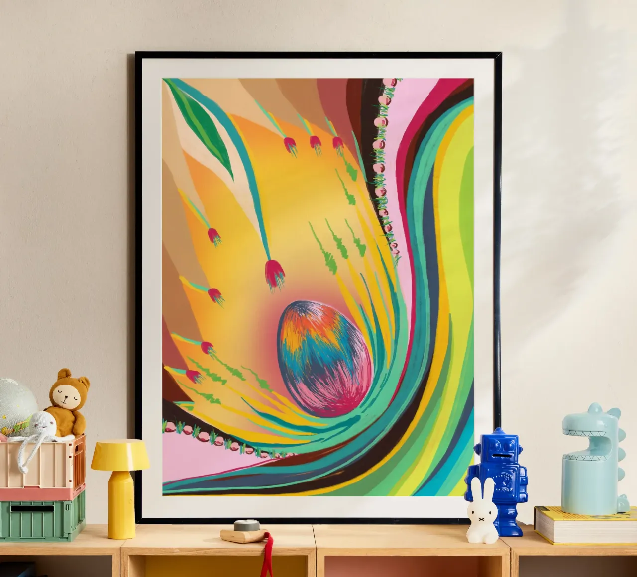 ZauberEi poster con telaio in plastica da bezirossi