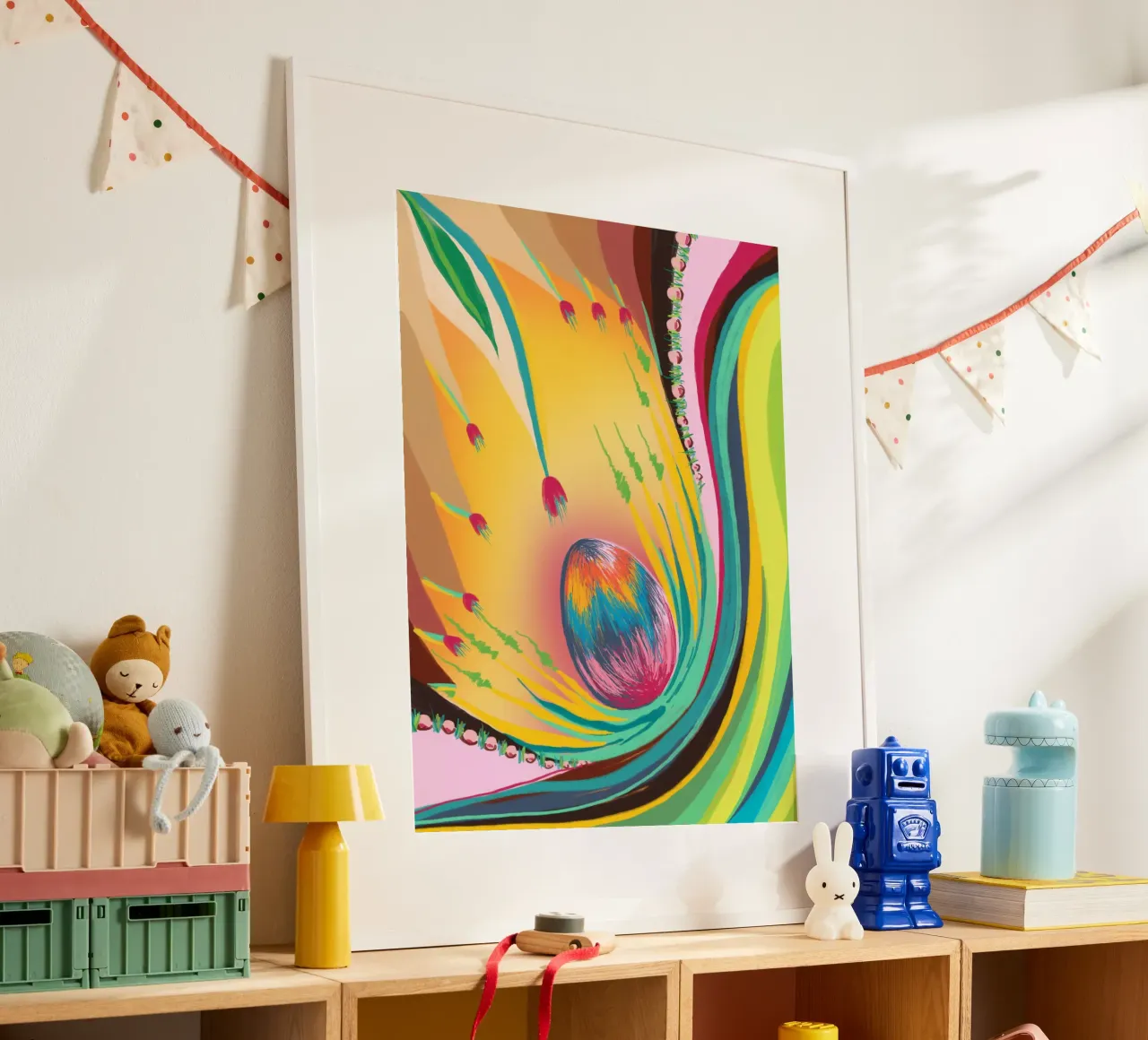 ZauberEi poster con telaio in plastica da bezirossi
