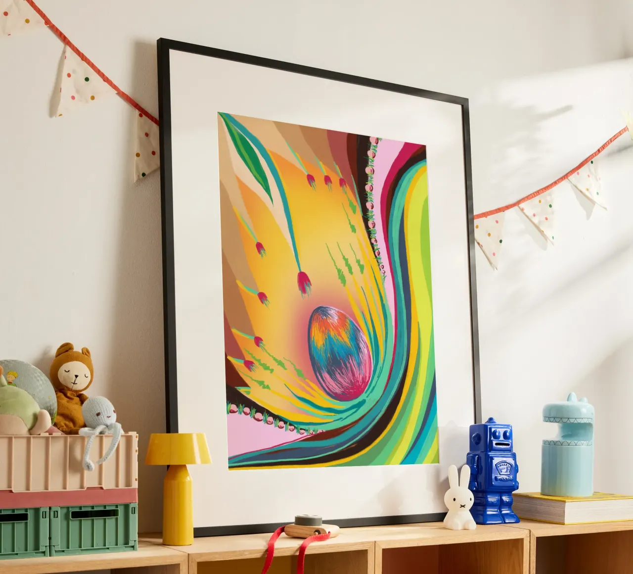 ZauberEi poster con telaio in plastica da bezirossi