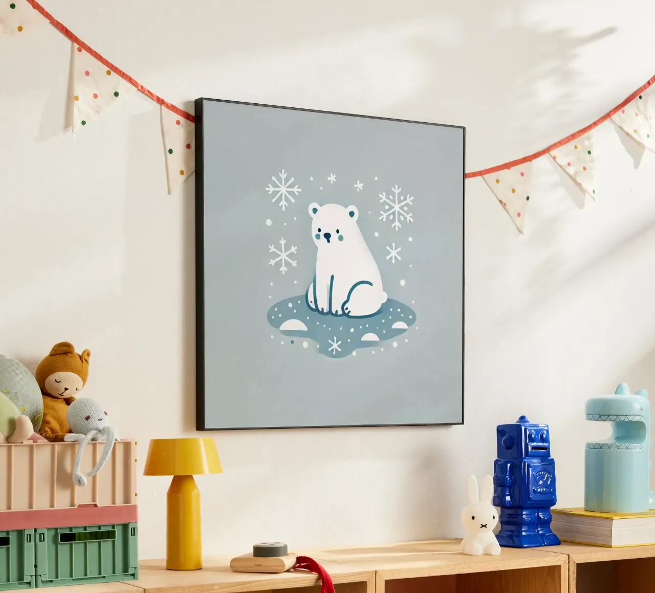 Lonely polar bear alu-dibond by Alegria Fantasia