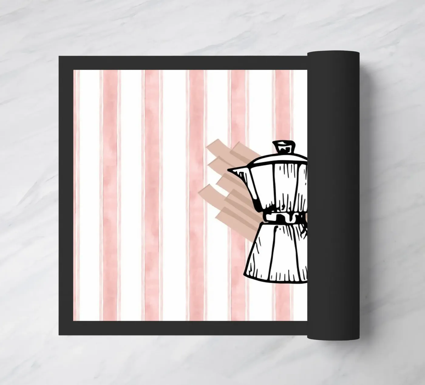 Retro coffee Fußmatte von Happypatterns