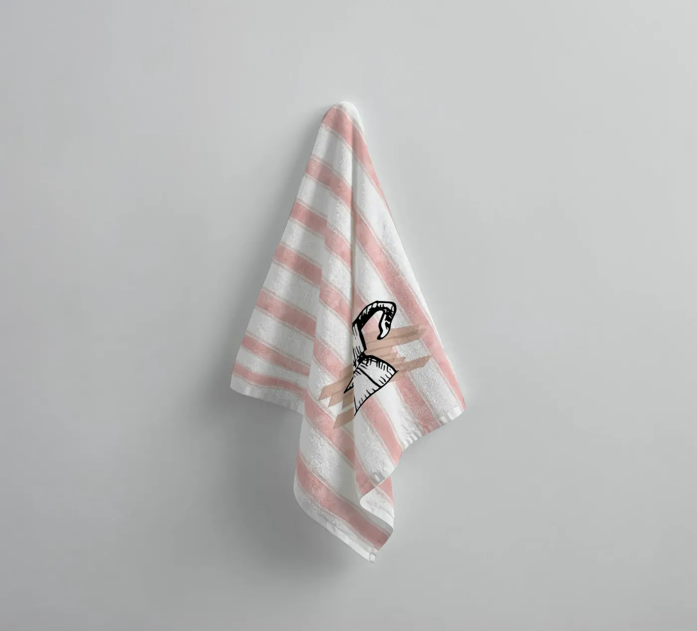 Retro coffee badhanddoek van Happypatterns