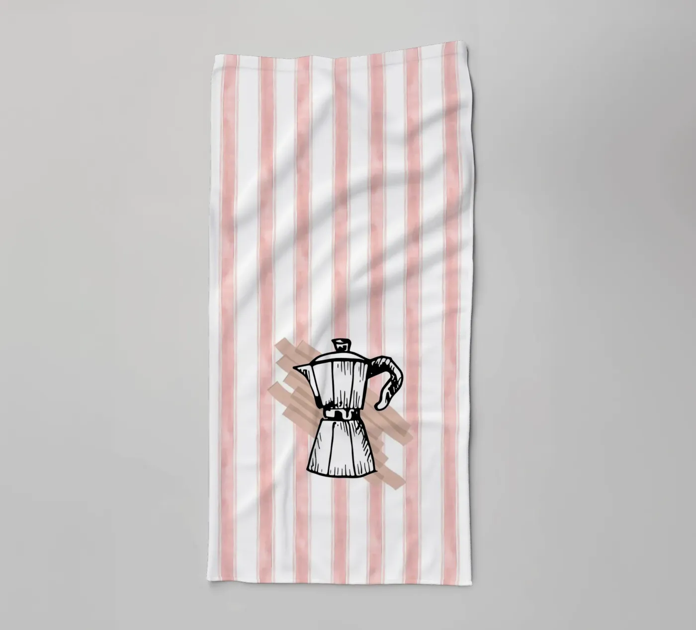 Retro coffee badhanddoek van Happypatterns