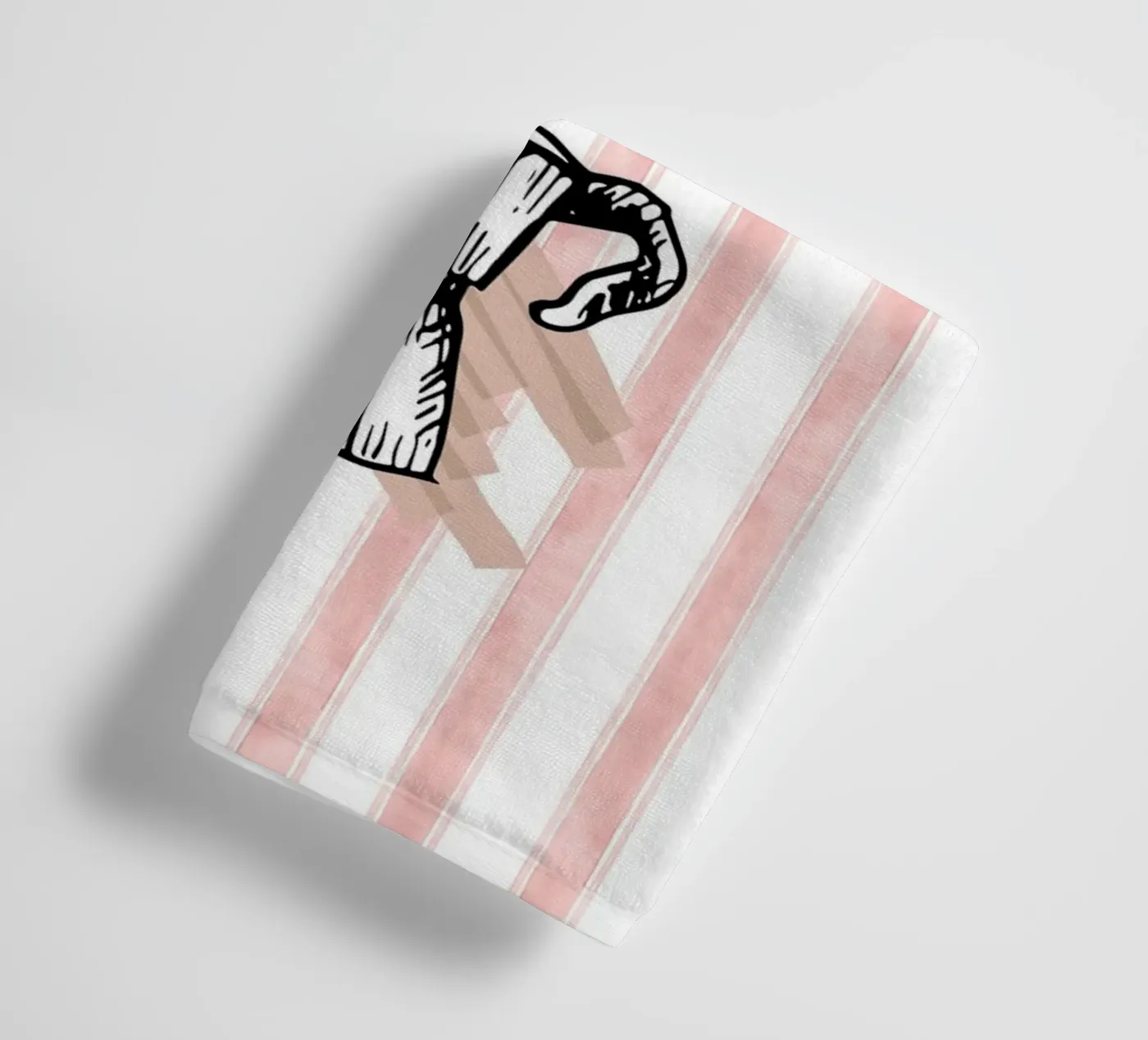 Retro coffee badhanddoek van Happypatterns