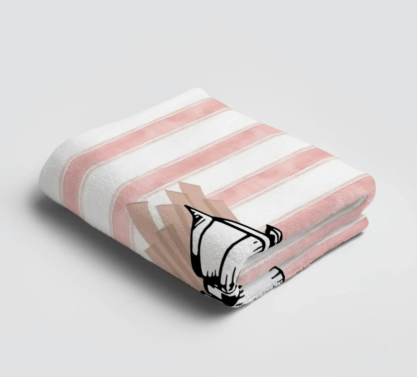Retro coffee badhanddoek van Happypatterns