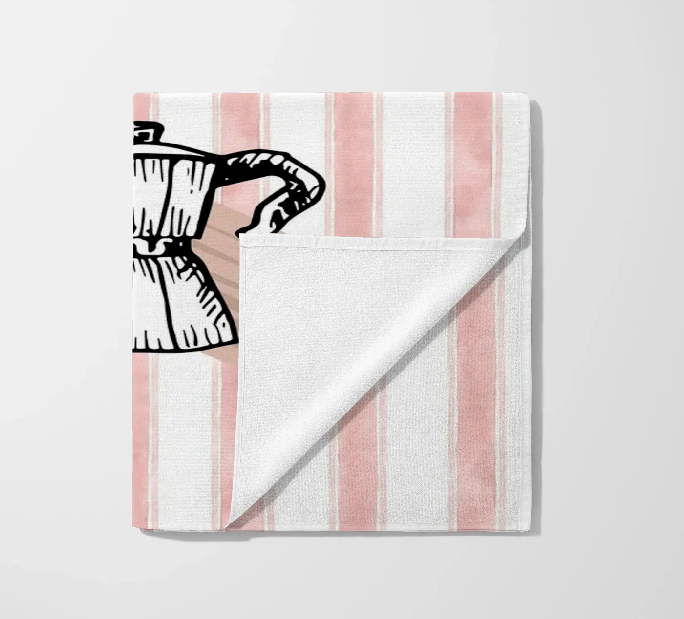 Retro coffee beach towel by Happypatterns
