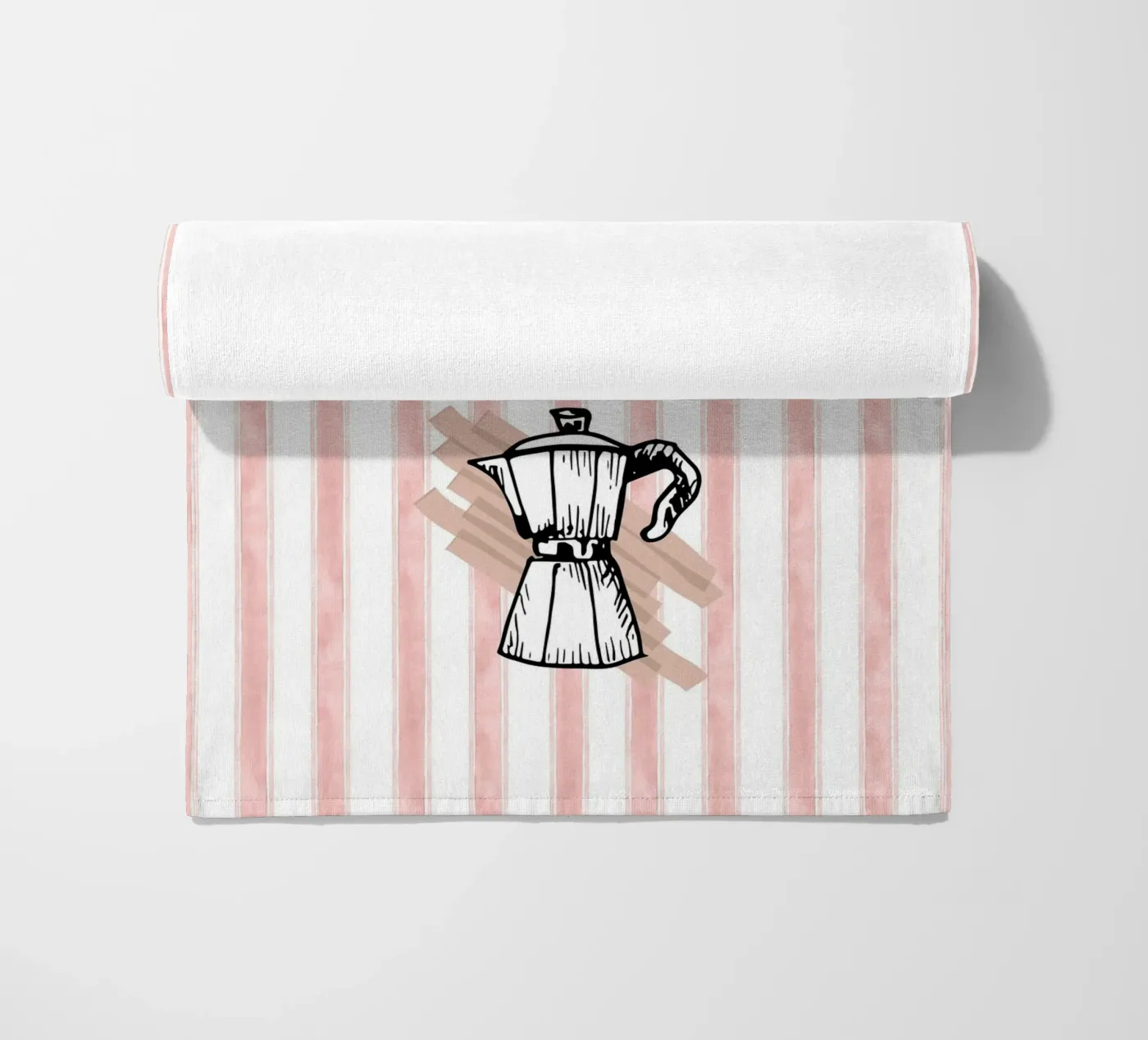 Retro coffee telo mare da Happypatterns