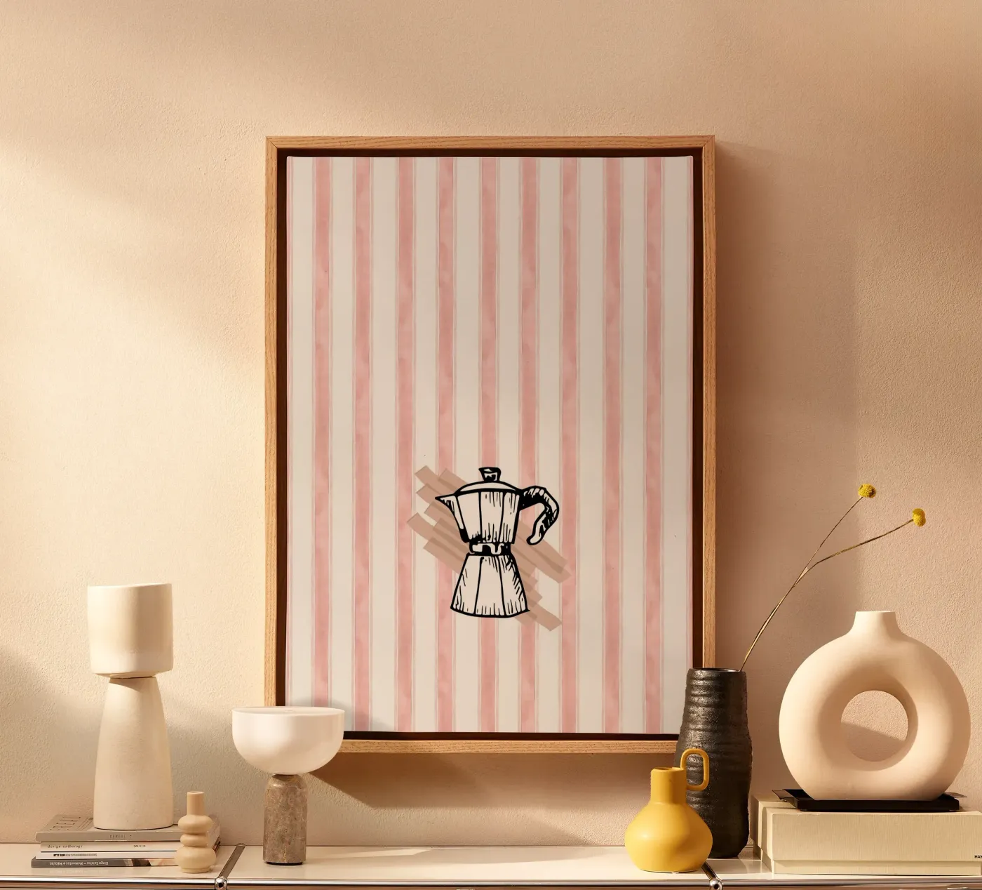 Retro coffee tela da Happypatterns