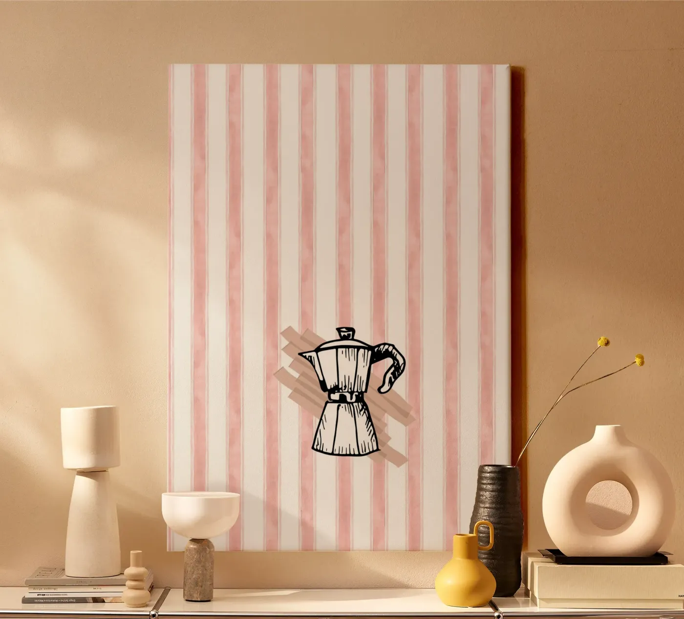 Retro coffee tela da Happypatterns