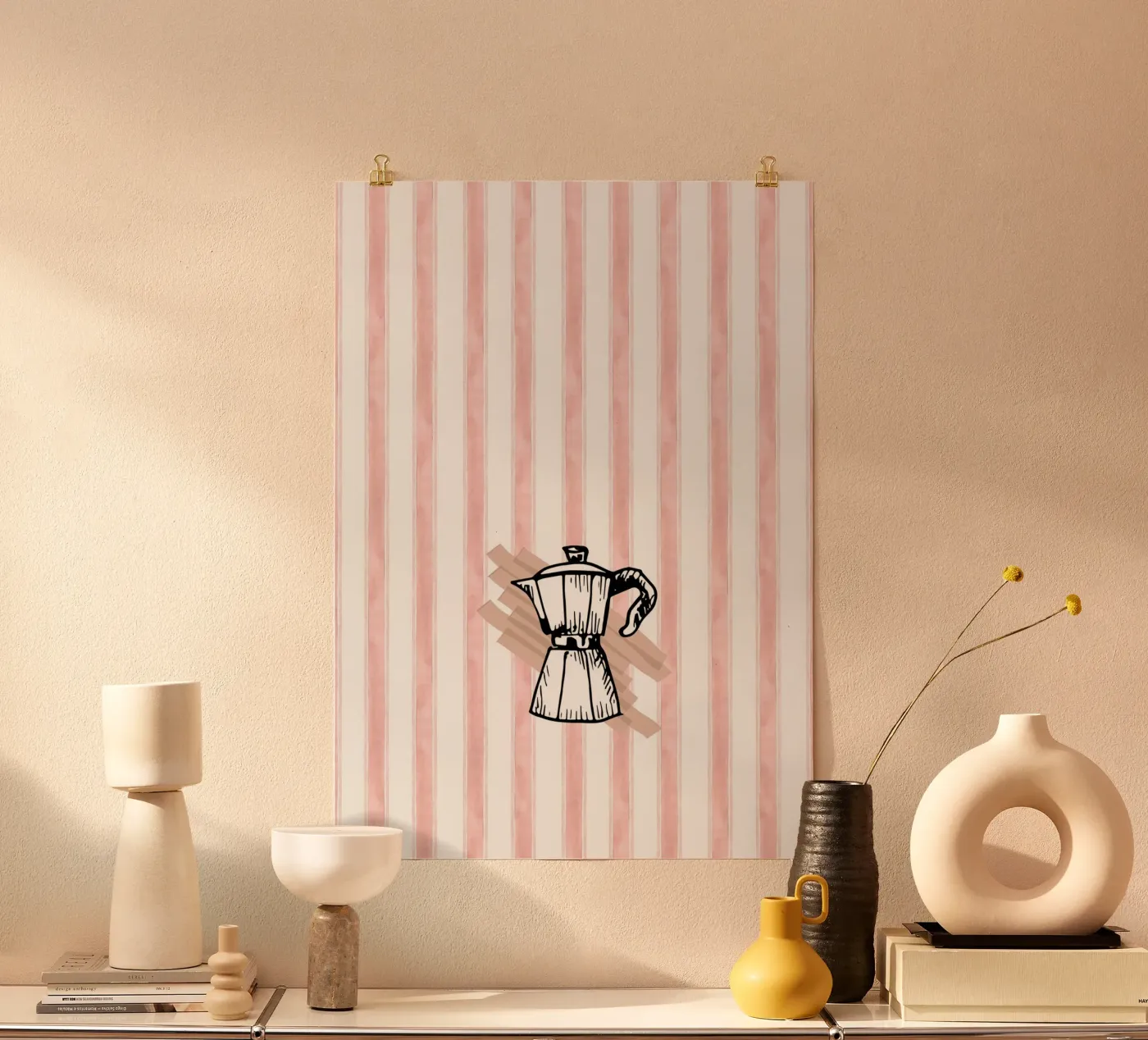 Retro coffee Poster von Happypatterns