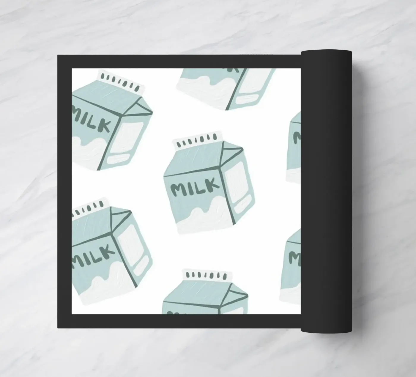Milk deurmat van Happypatterns