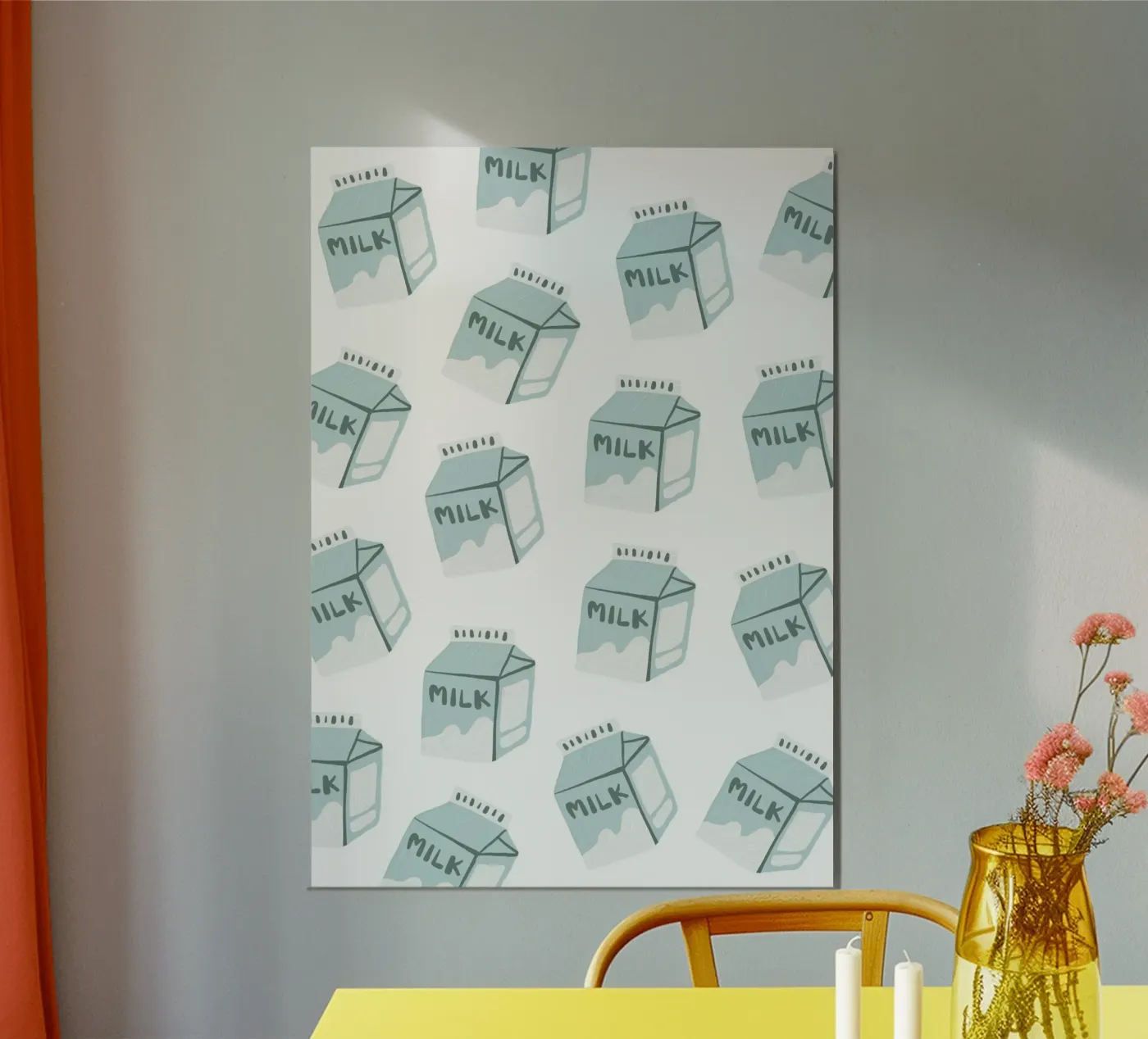 Milk poster van Happypatterns