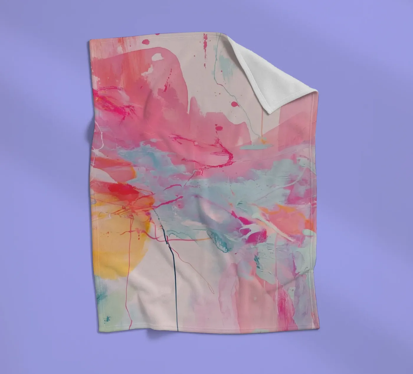Soft Sky fleece blanket by Bold Type Co.