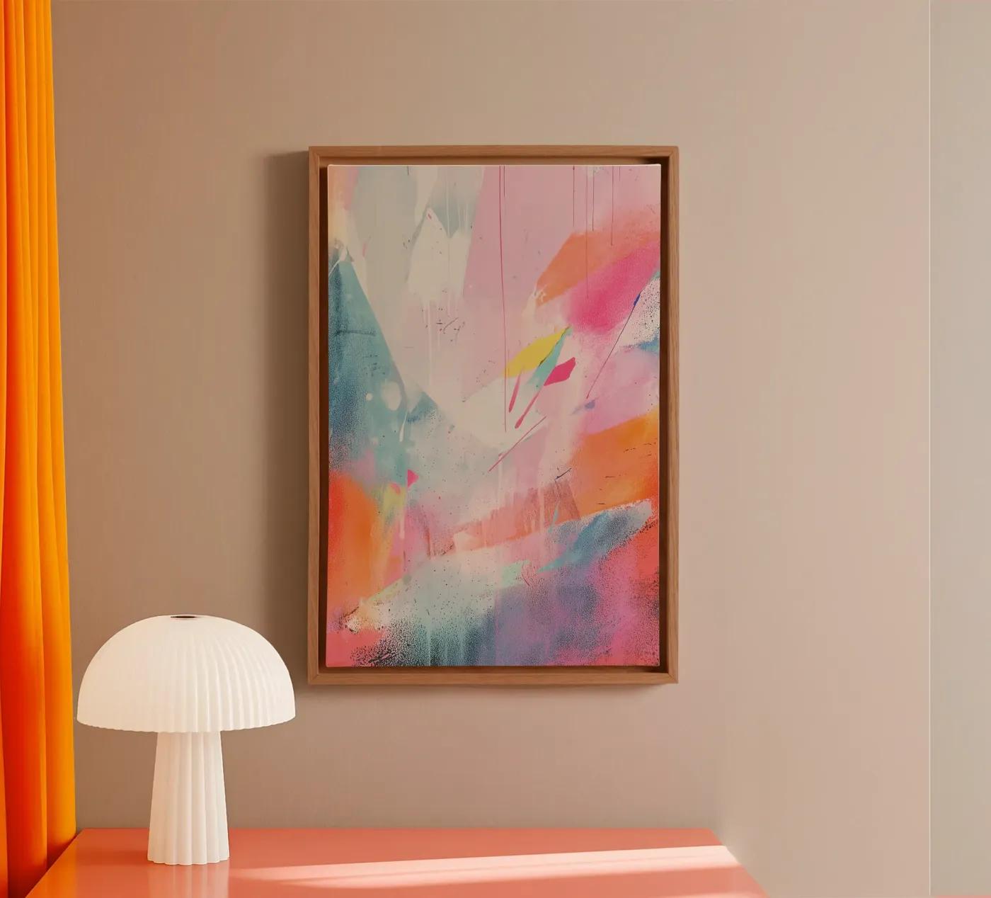 Levendig prisma canvas van Bold Type Co.