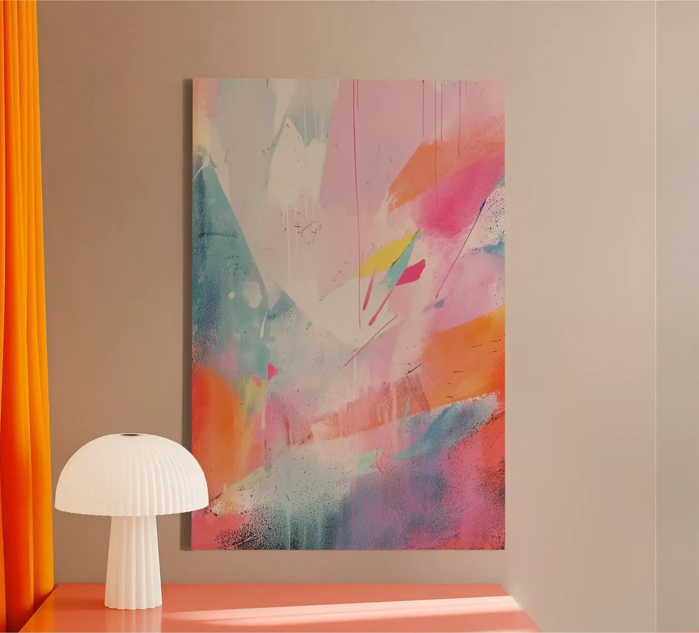 Levendig prisma canvas van Bold Type Co.