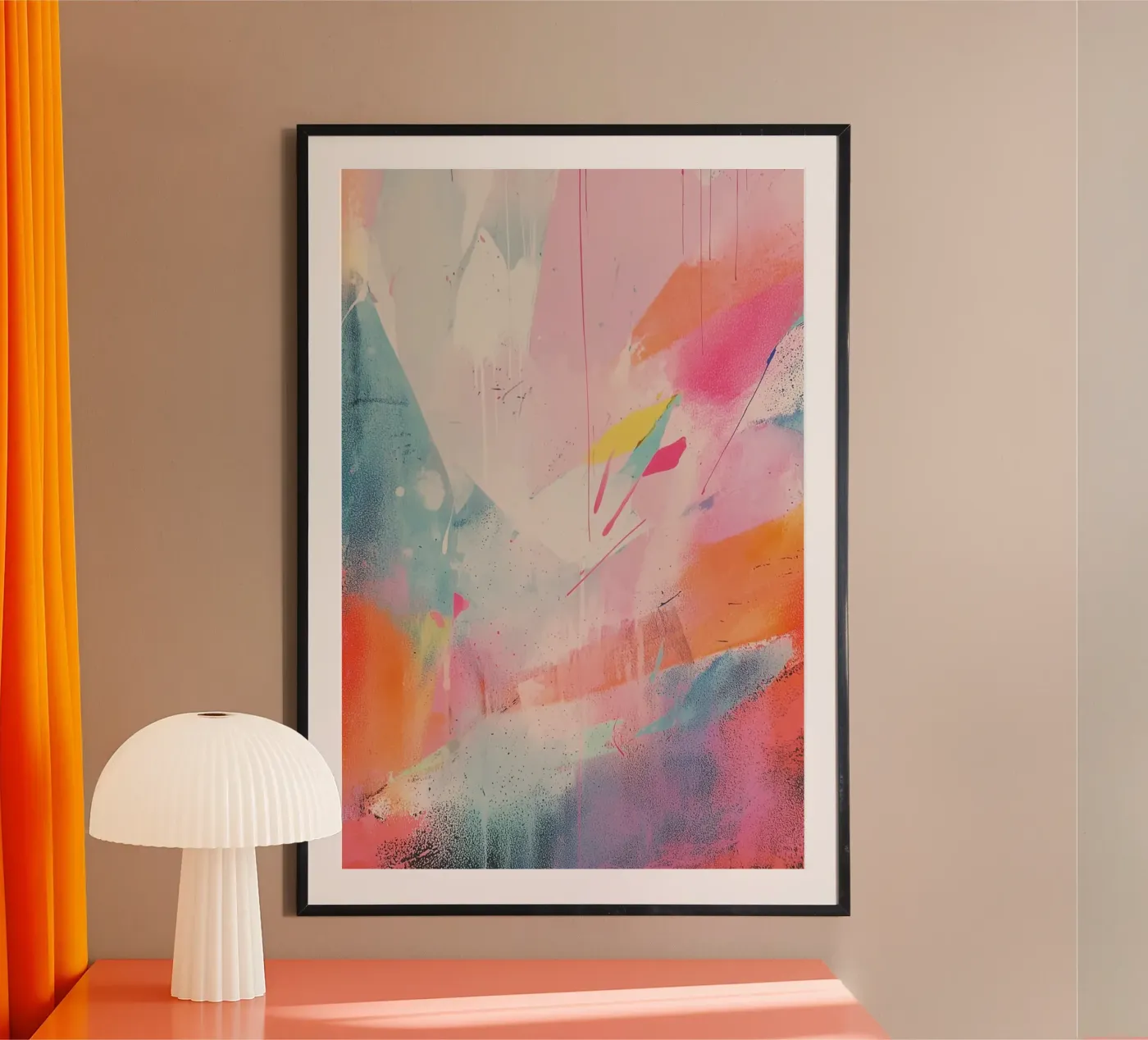 Levendig prisma poster van Bold Type Co.