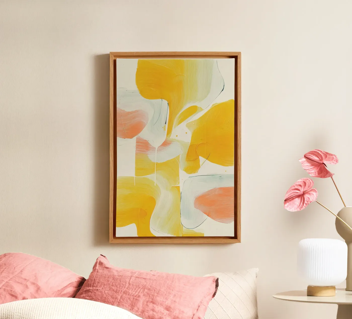 Warm Flow canvas by Bold Type Co.