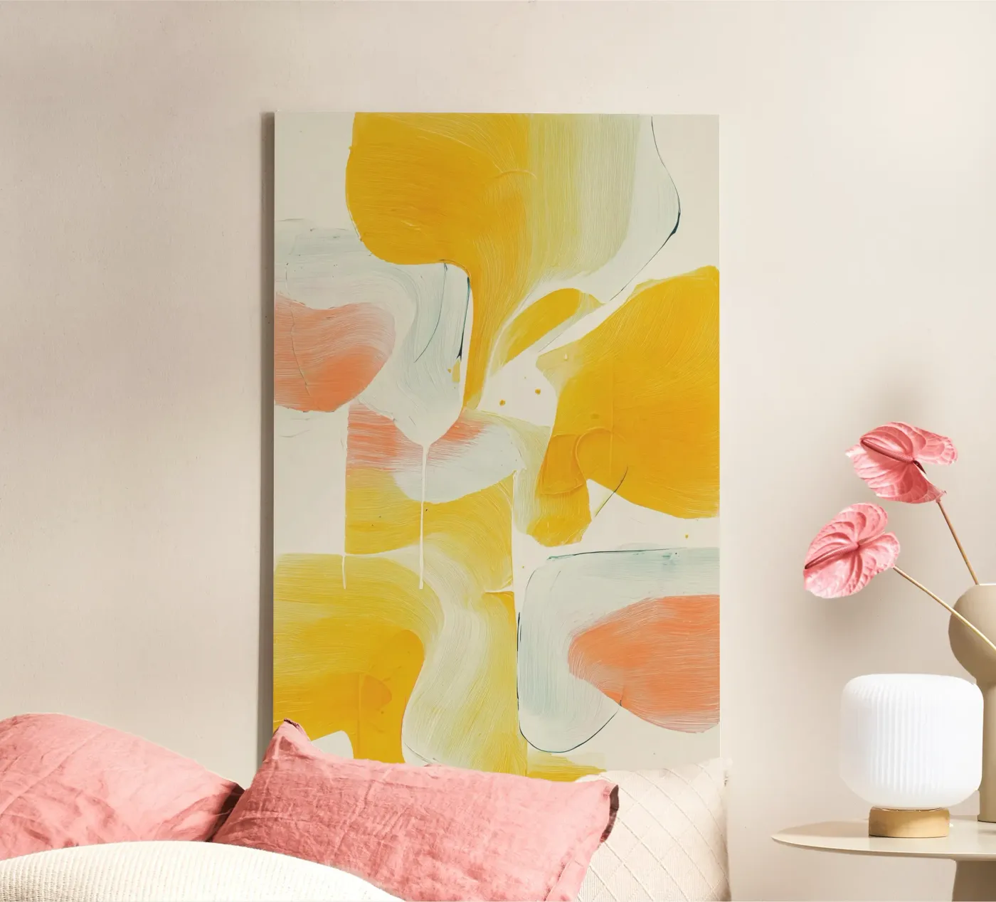 Warm Flow canvas by Bold Type Co.