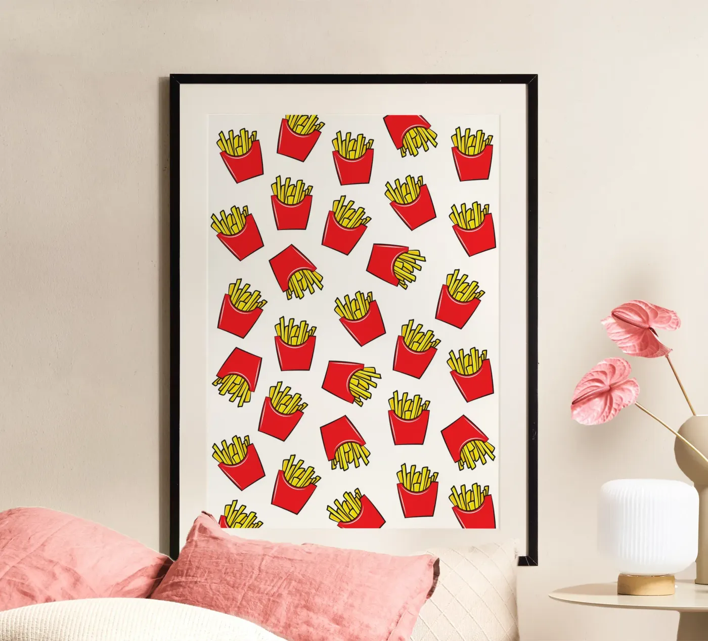 Fries poster van Happypatterns