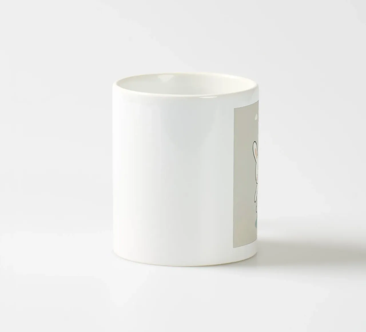 Coniglietto con palloncini tazza in ceramica da Alegria Fantasia