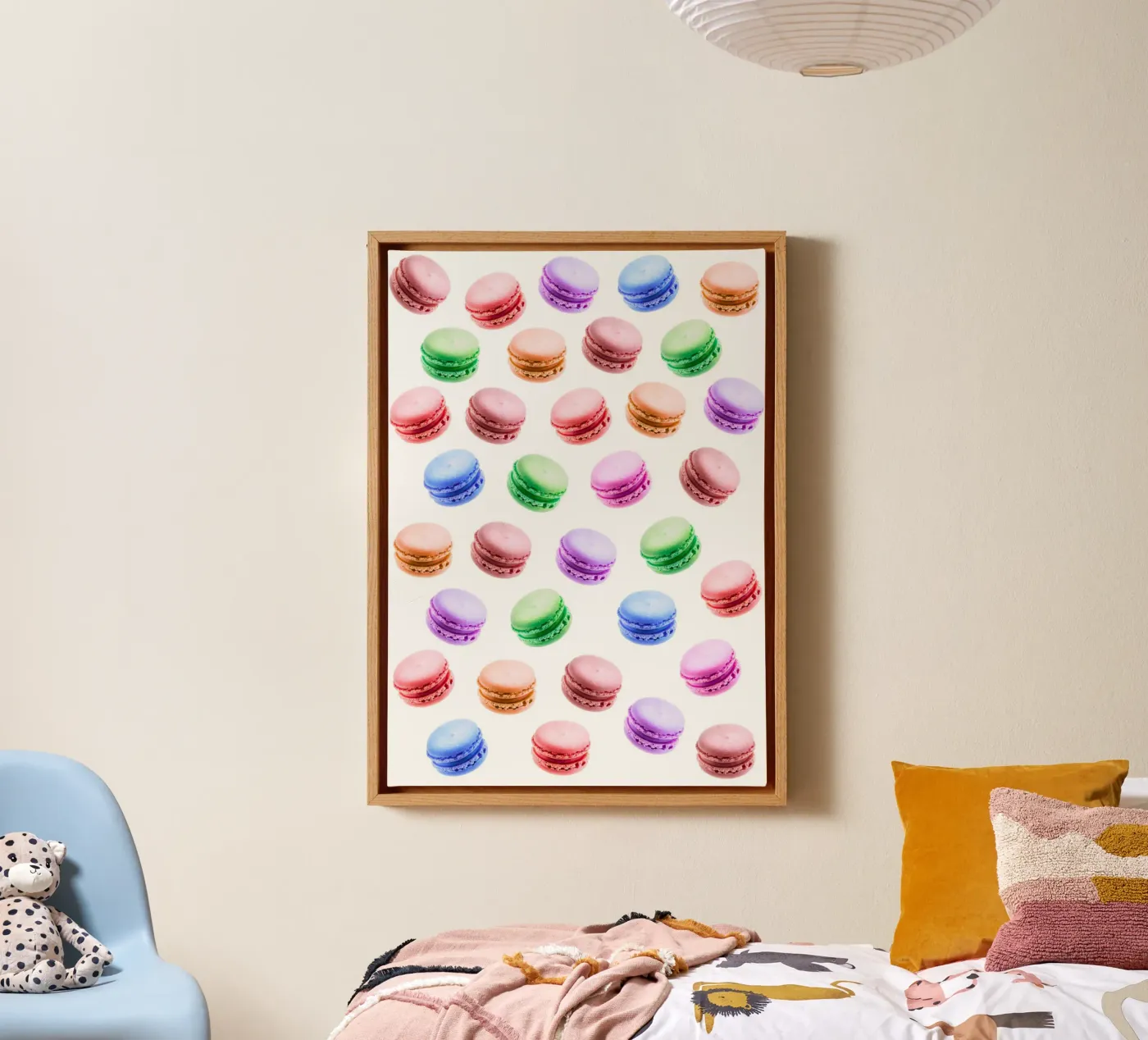 Macarons canvas van Happypatterns