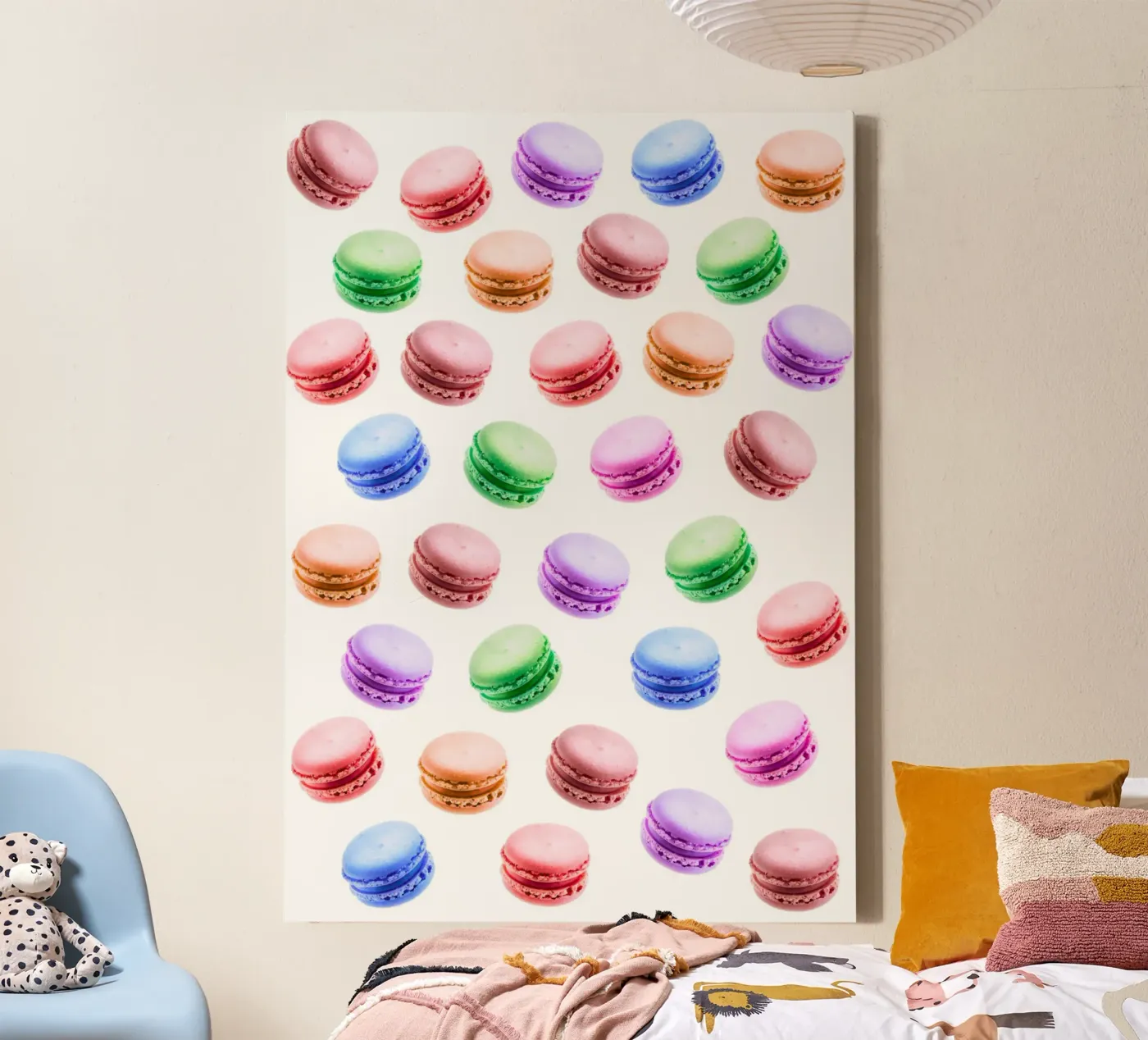 Macarons canvas van Happypatterns