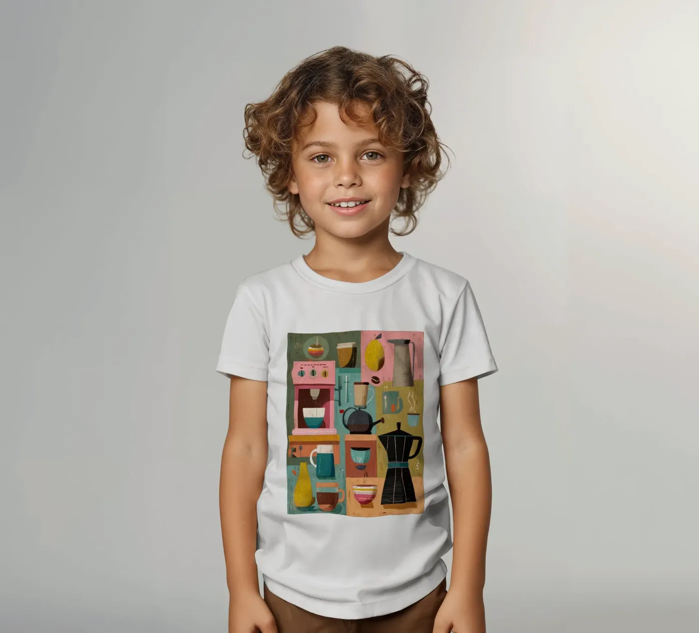 Kitchen Geometry t-shirt bambini da Voyage