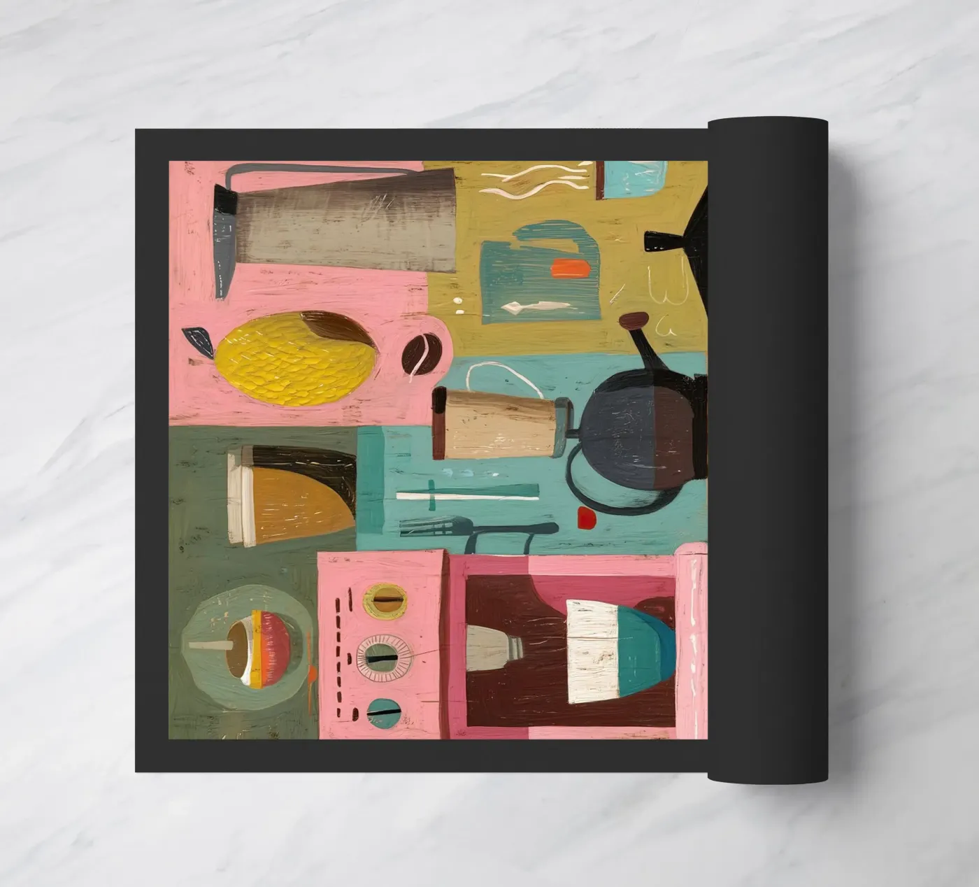 Kitchen Geometry doormat by Voyage