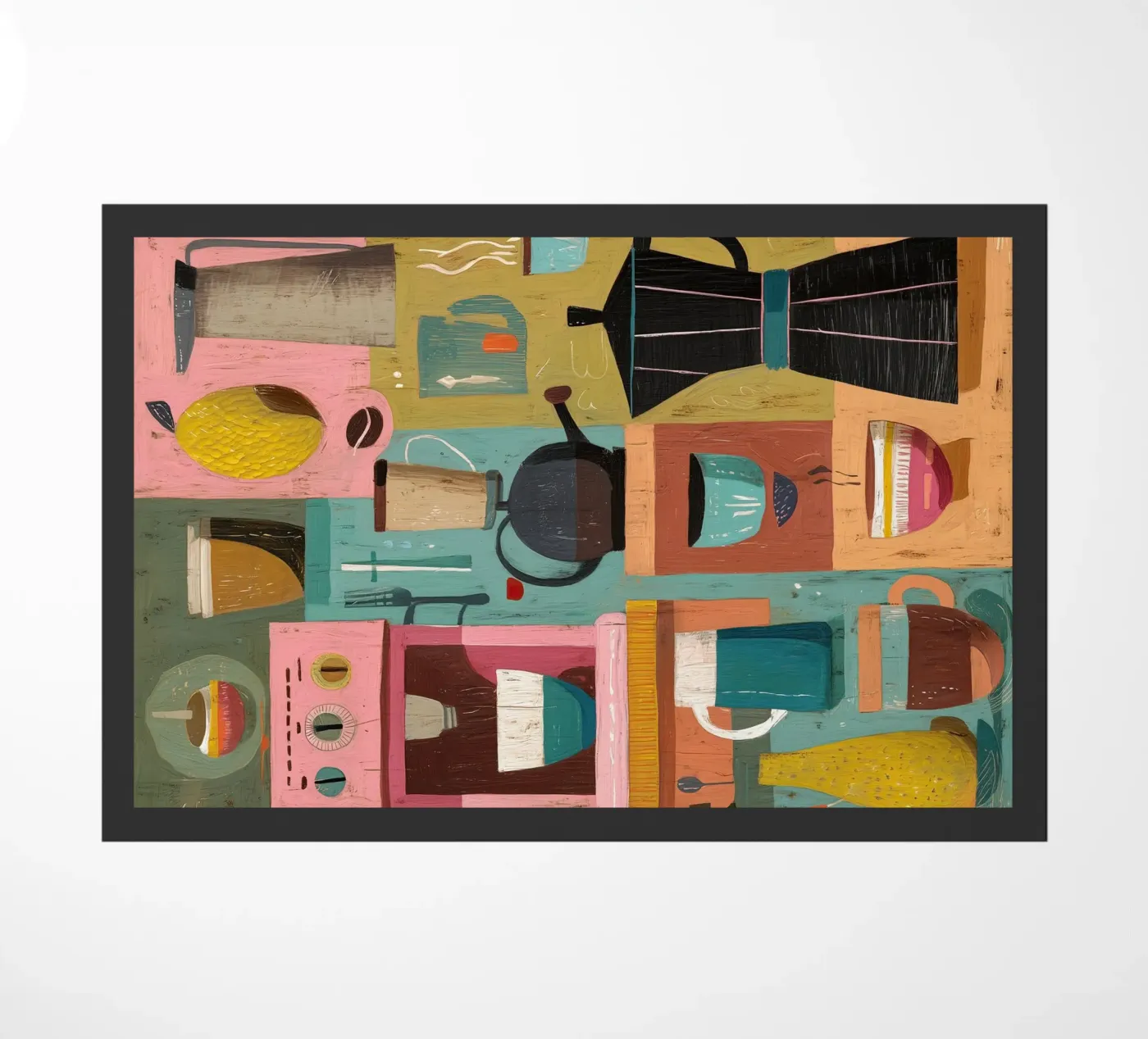 Kitchen Geometry doormat by Voyage
