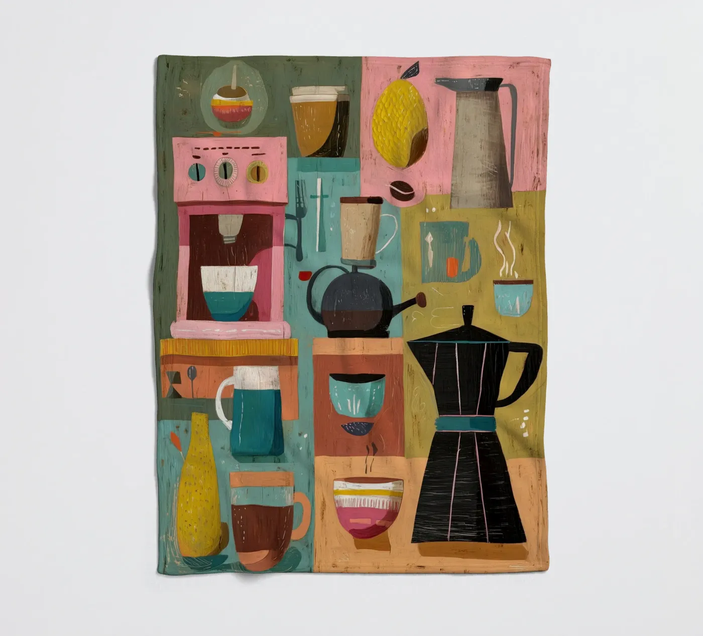 Kitchen Geometry Fleecedecke von Voyage
