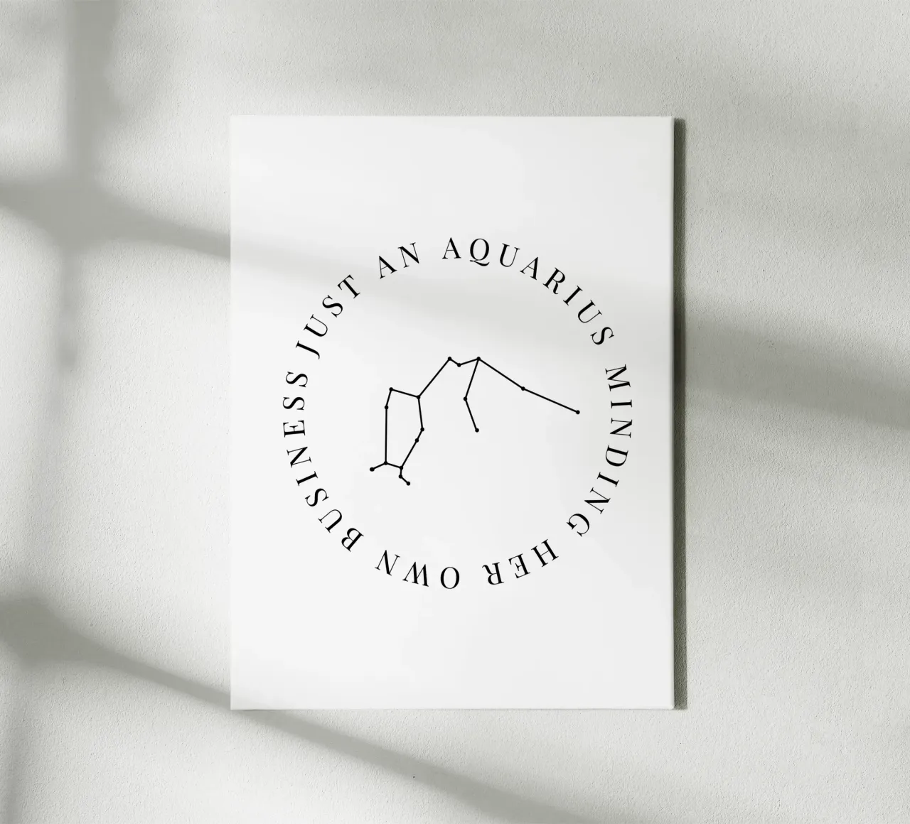 Solo un "segno zodiacale" che si fa gli affari suoi tela con Cornice a cassetta da just another art shop