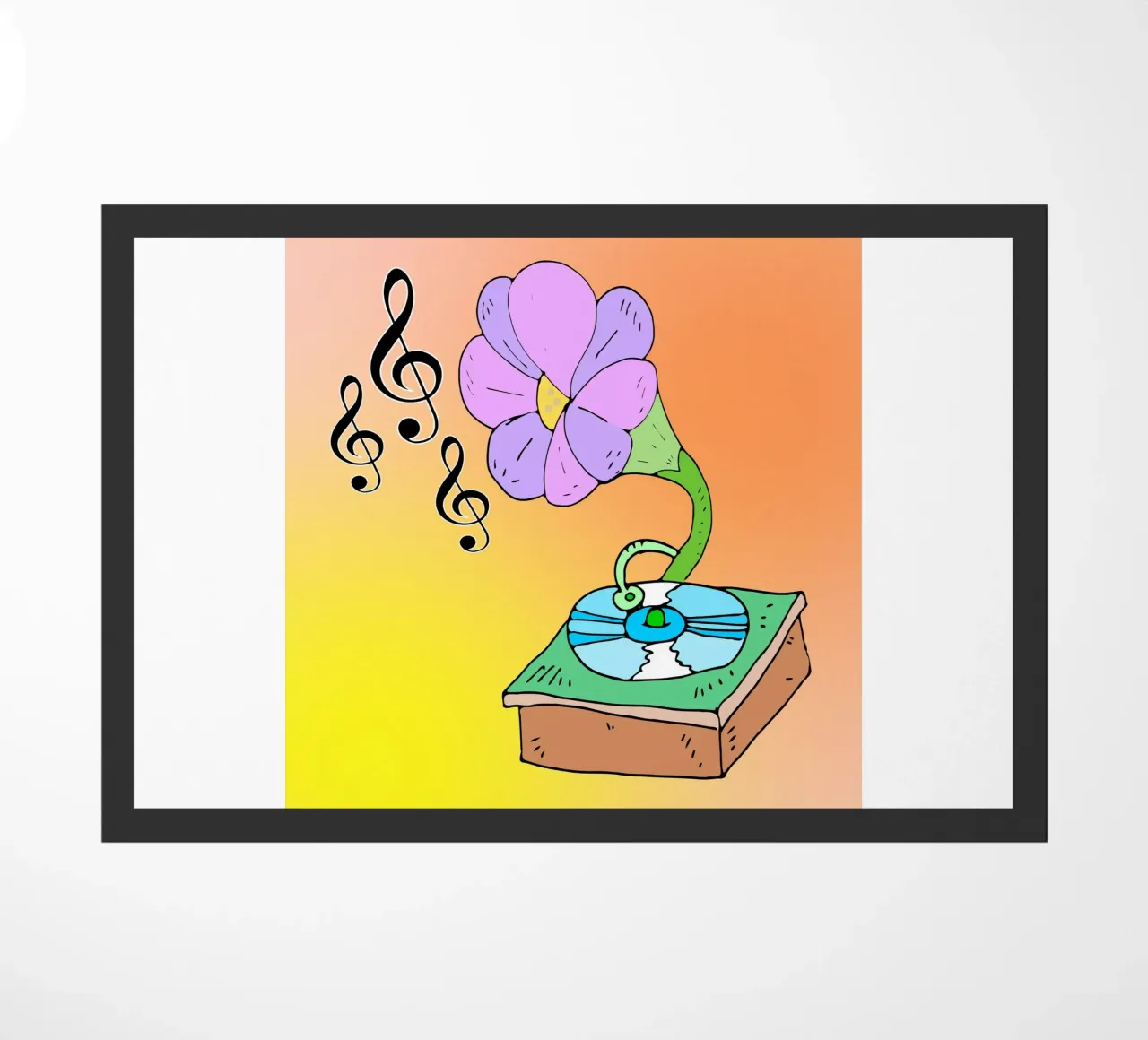 Musica in fiore zerbino da sillyindustries