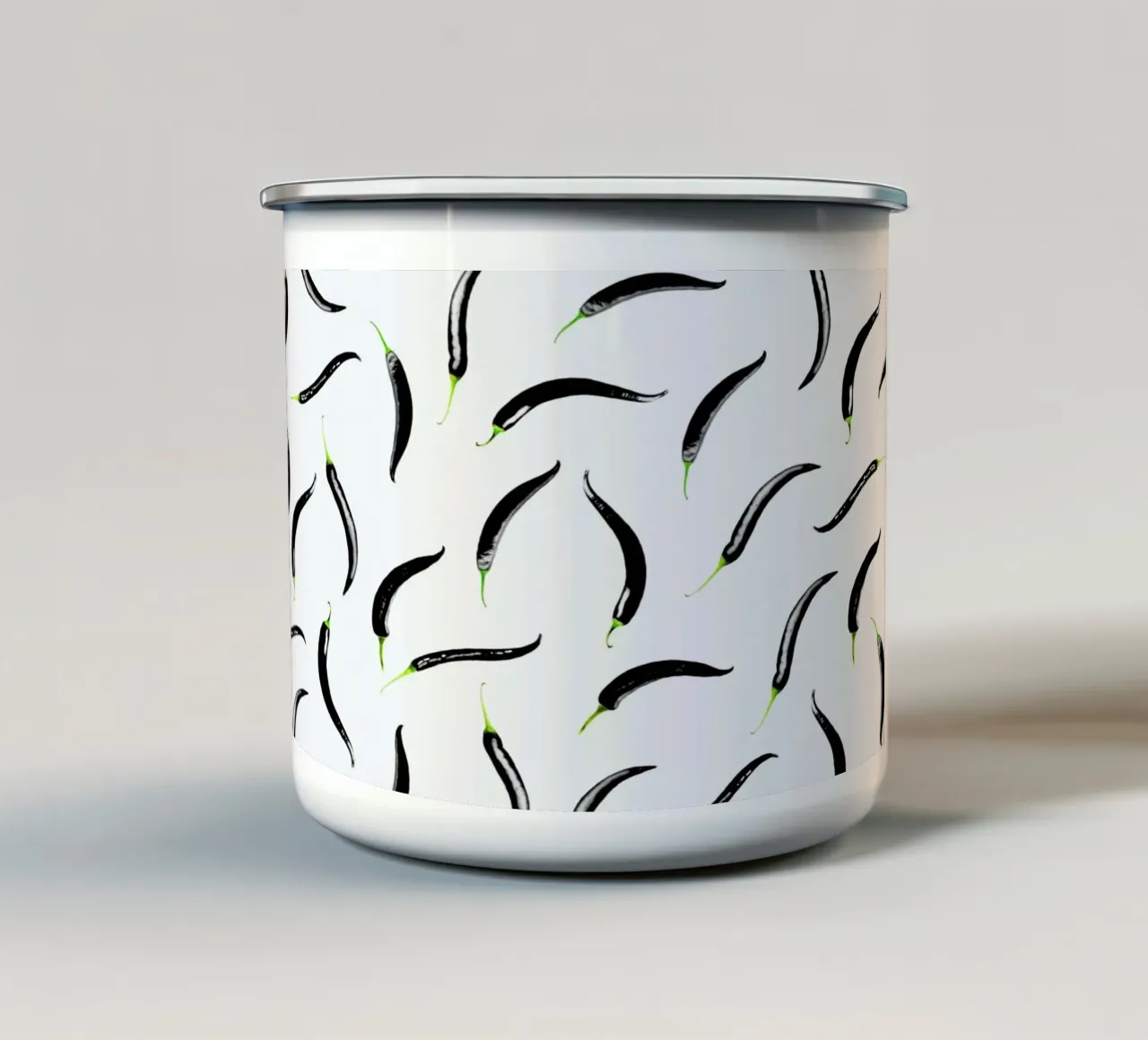 Black Chili Peppers tazza in smalto da STUDIO LEEMO