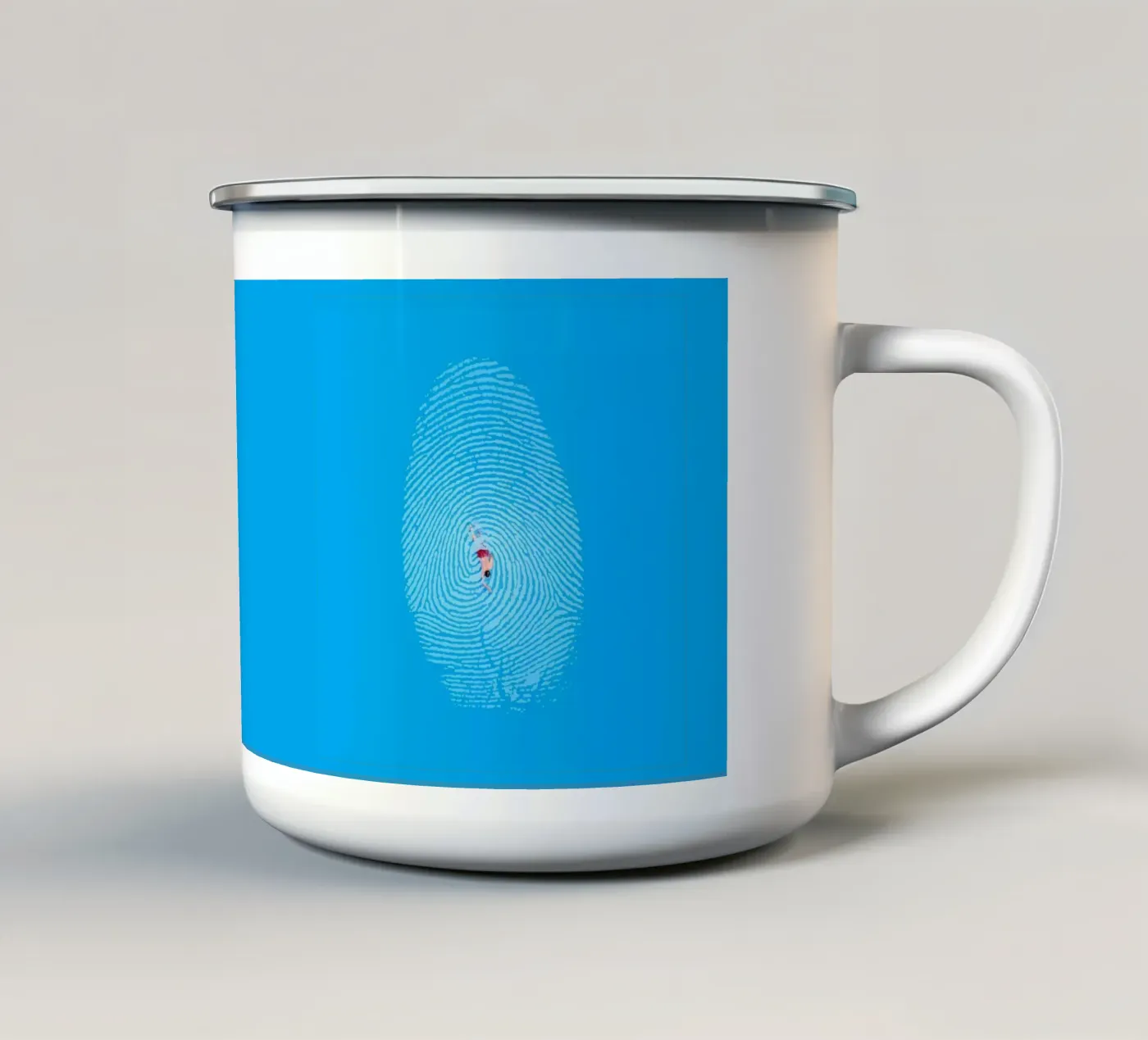 Seaprint enamel mug by 360brain