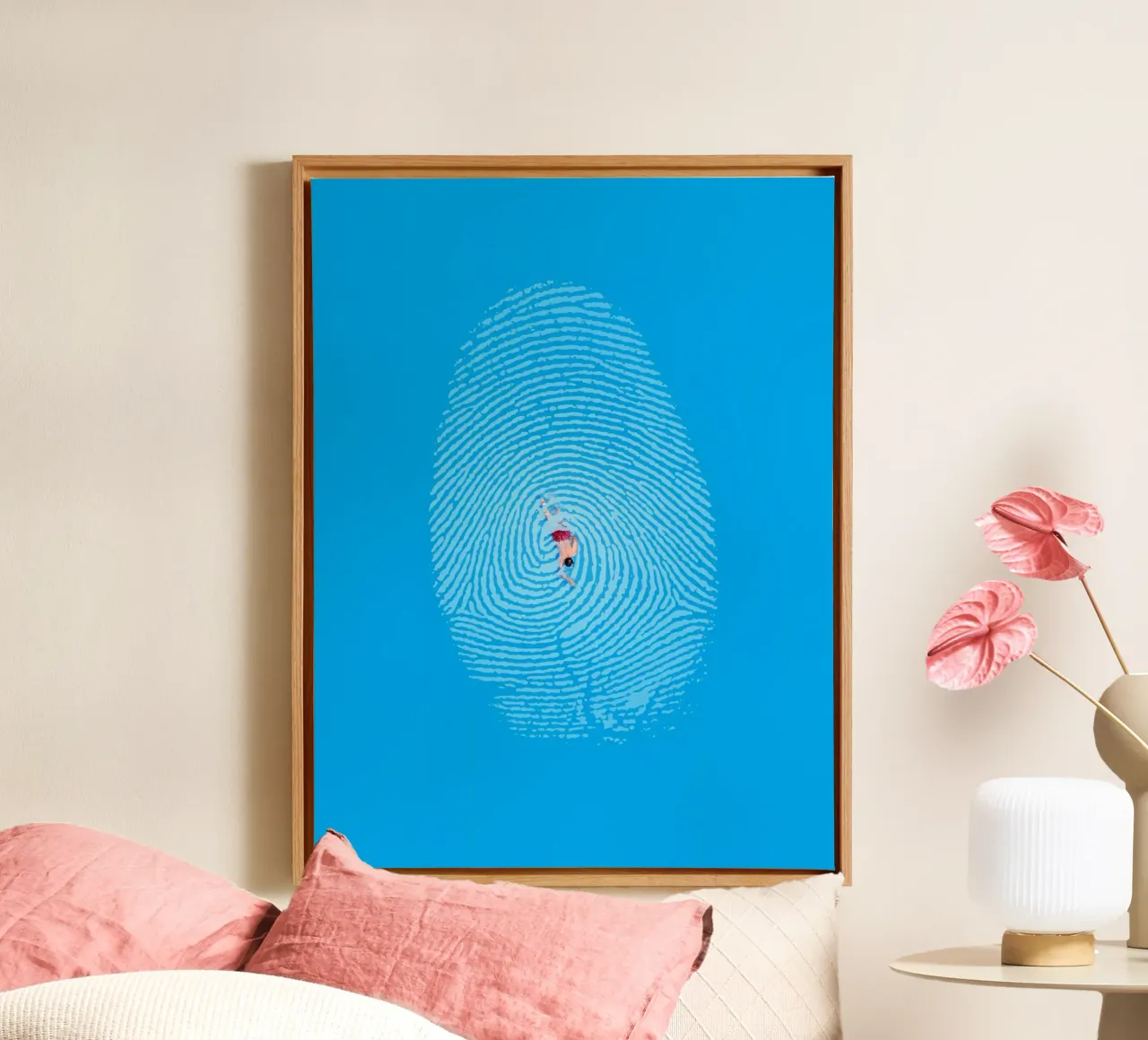 Zeeprint canvas met Baklijst van 360brain