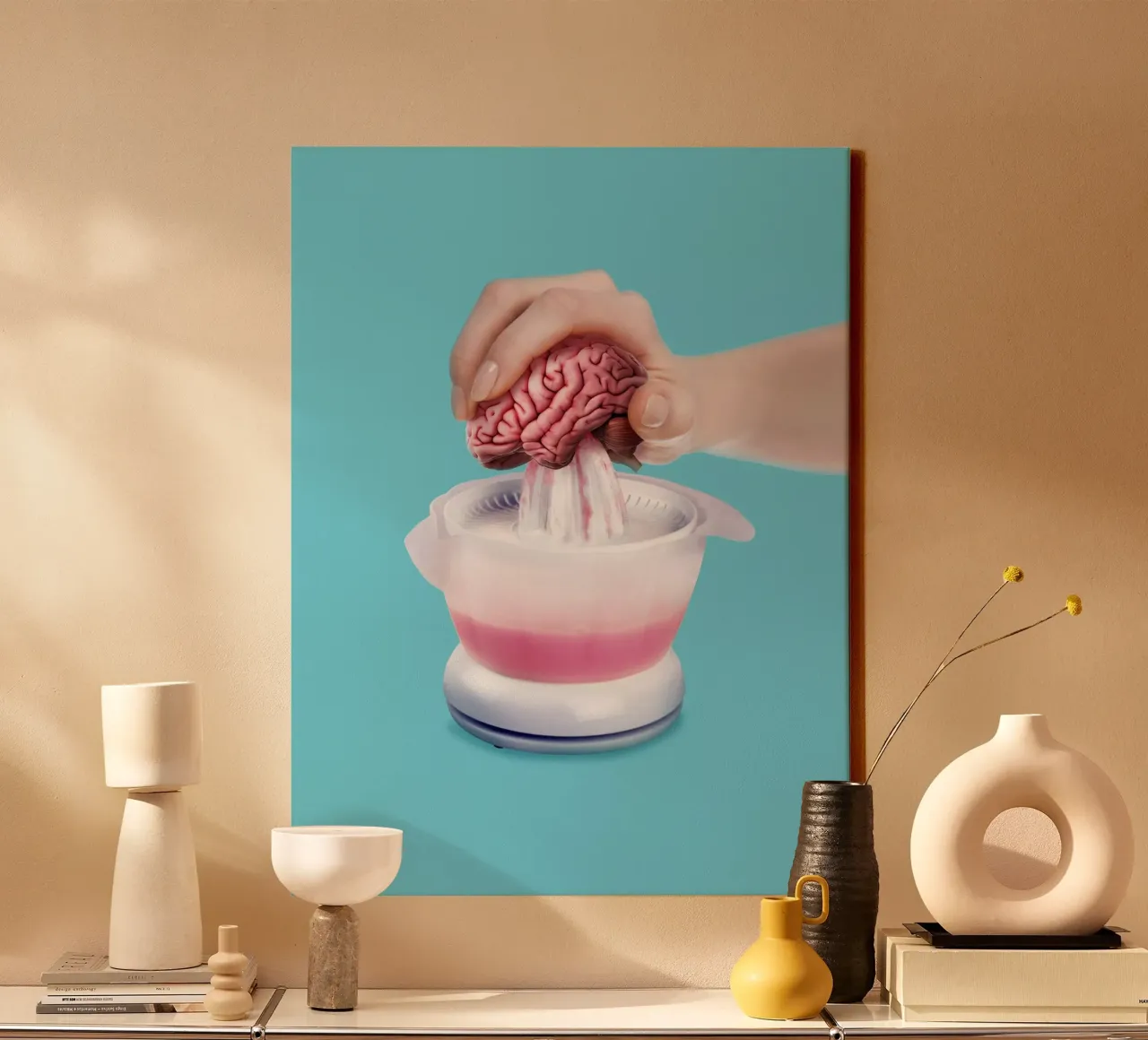 Cervello fresco tela con Cornice a cassetta da 360brain