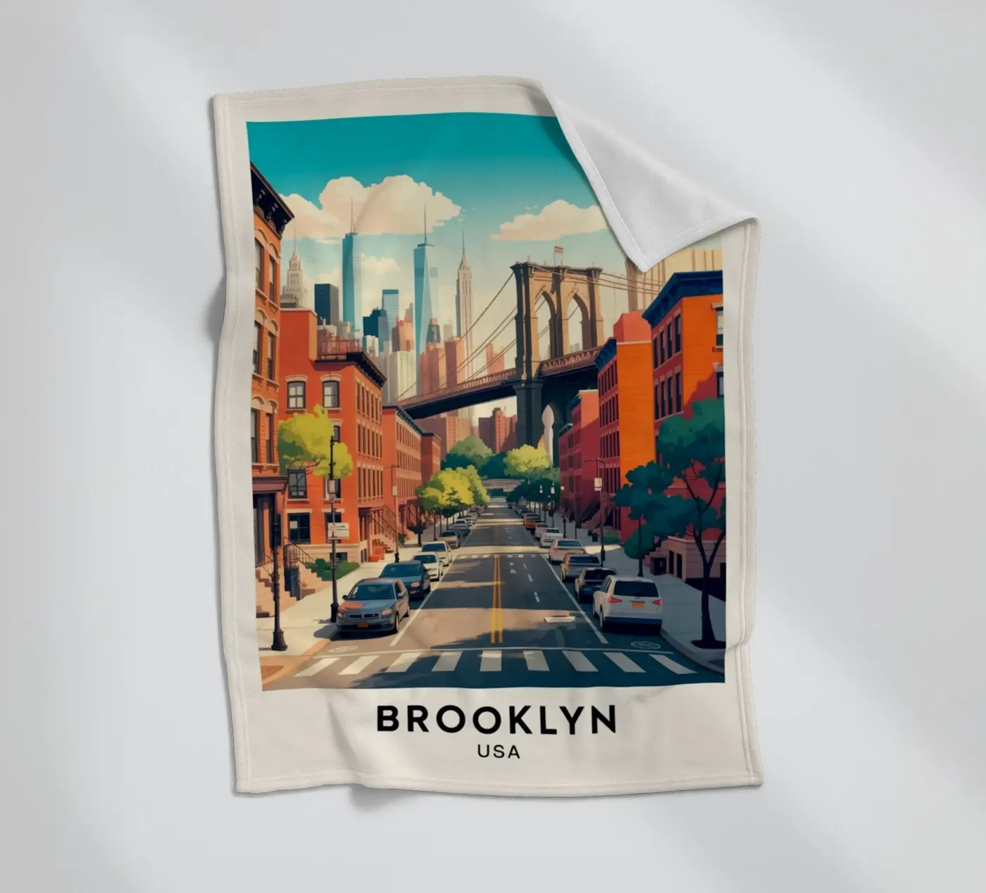 BROOKLYN Fleecedecke von Estern Studio