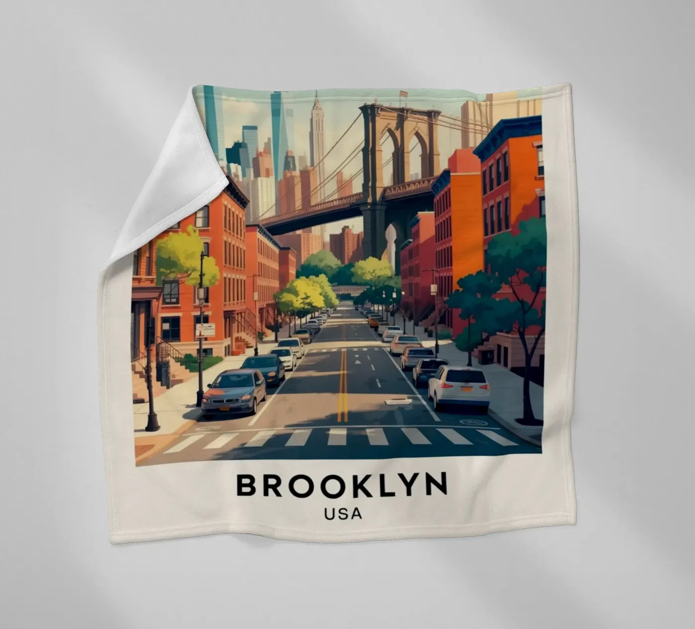BROOKLYN Fleecedecke von Estern Studio