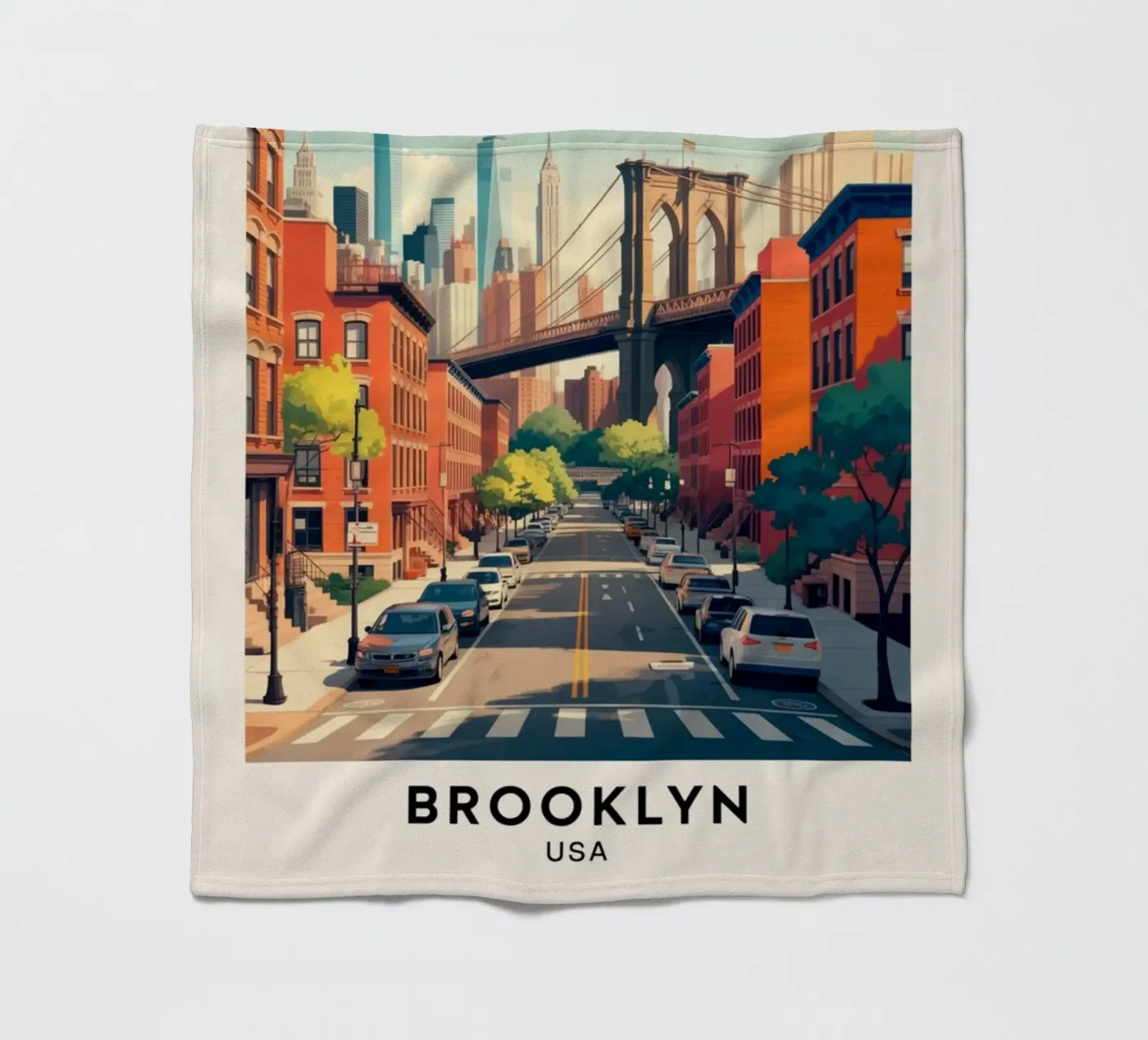 BROOKLYN Fleecedecke von Estern Studio