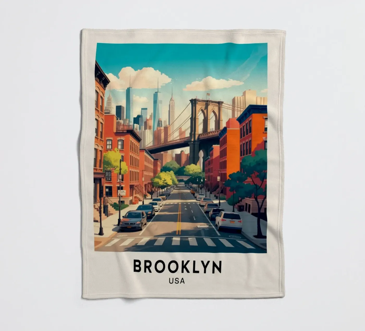 BROOKLYN Fleecedecke von Estern Studio