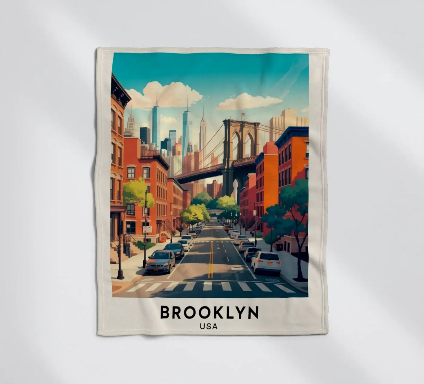 BROOKLYN Fleecedecke von Estern Studio