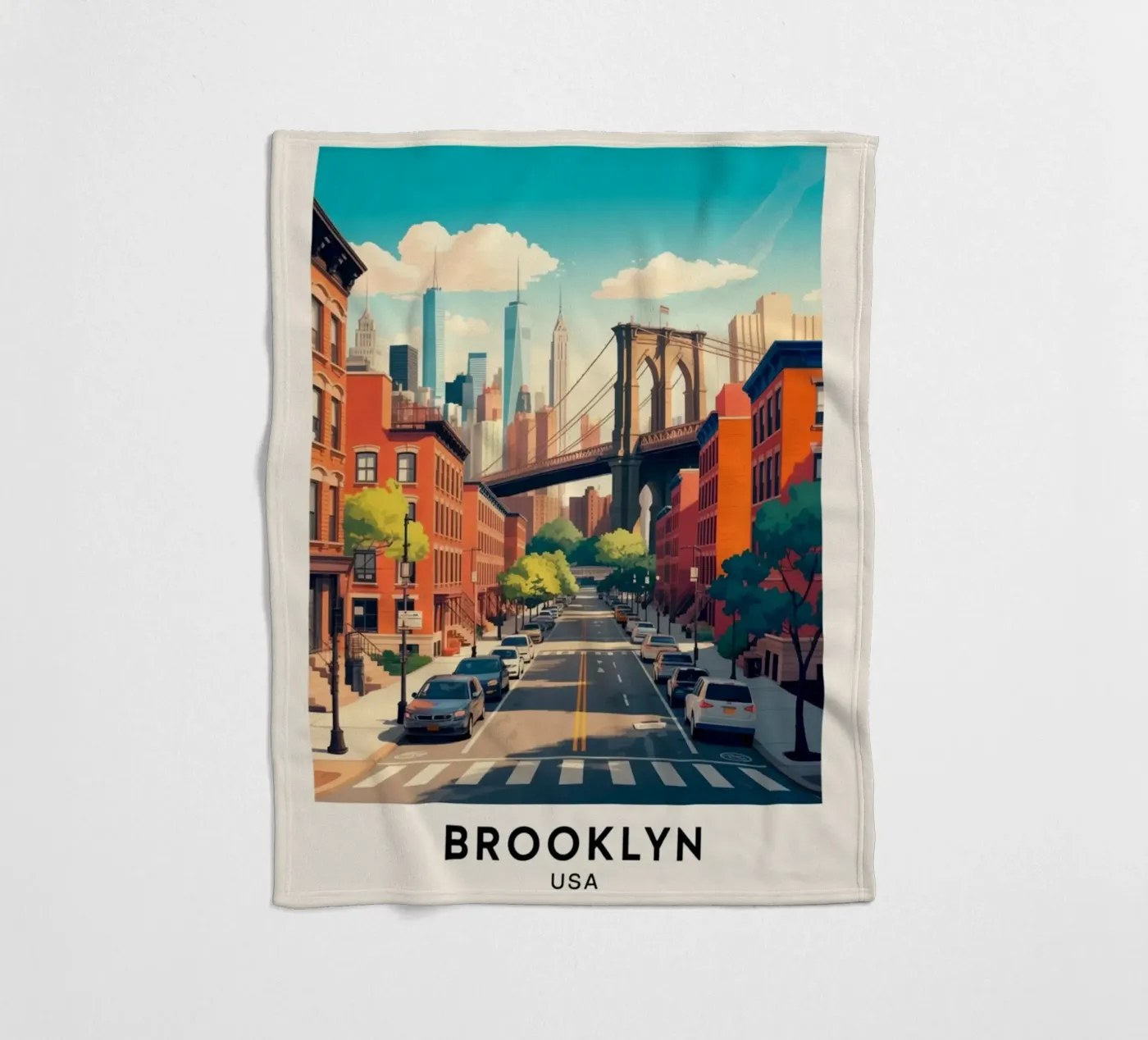 BROOKLYN Fleecedecke von Estern Studio